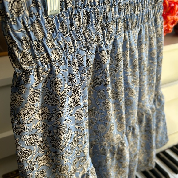 Floral Blue Skirt By Véro Véronique Cloutier Medium - Picture 11 of 15